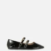 Double Buckle Strap Ballet Flats