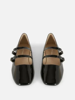 Double Buckle Strap Ballet Flats
