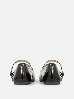 Double Buckle Strap Ballet Flats