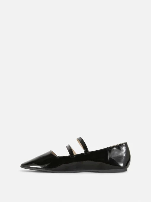 Double Buckle Strap Ballet Flats