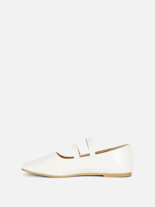 Double Buckle Strap Ballet Flats
