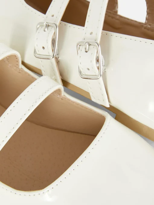 Double Buckle Strap Ballet Flats
