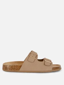 Double Strap Footbed Sandals