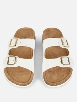 Double Strap Footbed Sandals