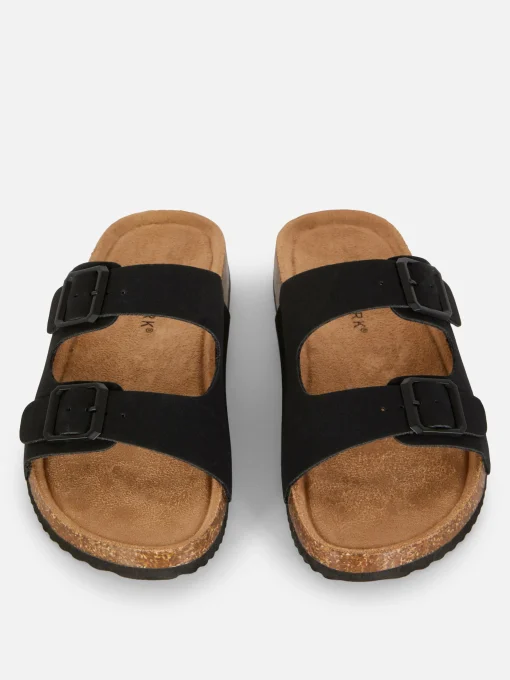 Double Strap Footbed Sandals