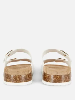Double Strap Footbed Sandals