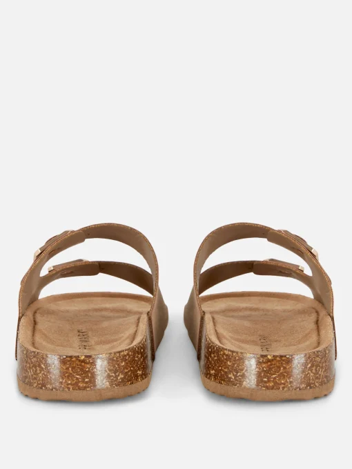 Double Strap Footbed Sandals