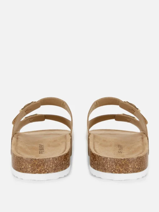 Double Strap Footbed Sandals