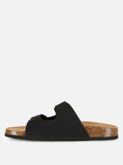 Double Strap Footbed Sandals