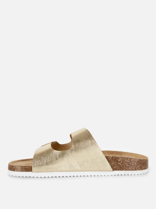 Double Strap Footbed Sandals