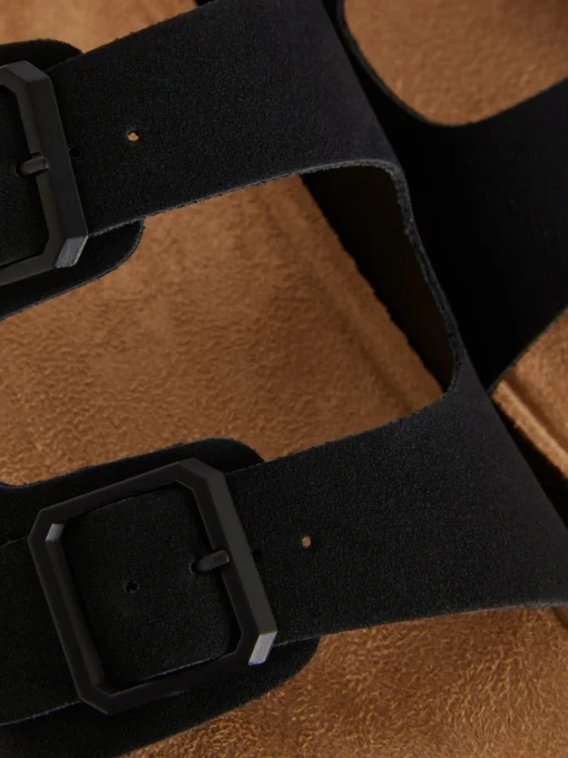 Double Strap Footbed Sandals