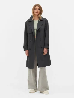 Double-Breasted Belted Trench