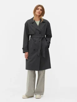 Double-Breasted Belted Trench