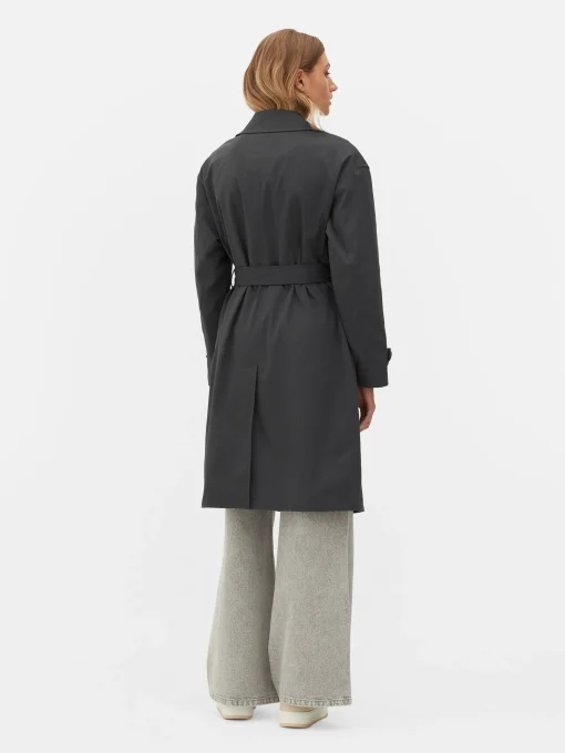 Double-Breasted Belted Trench