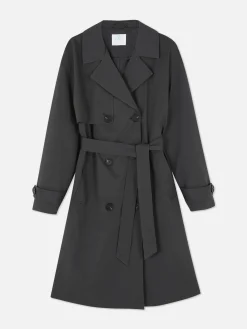 Double-Breasted Belted Trench