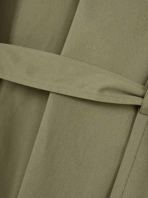 Double-Breasted Belted Trench