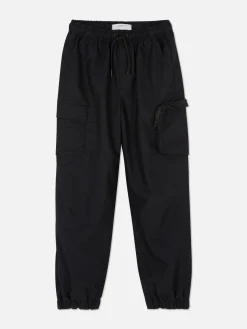 Drawstring Cuffed Cargo Joggers