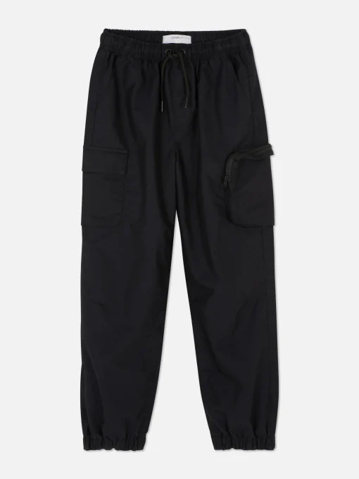 Drawstring Cuffed Cargo Joggers