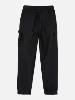 Drawstring Cuffed Cargo Joggers