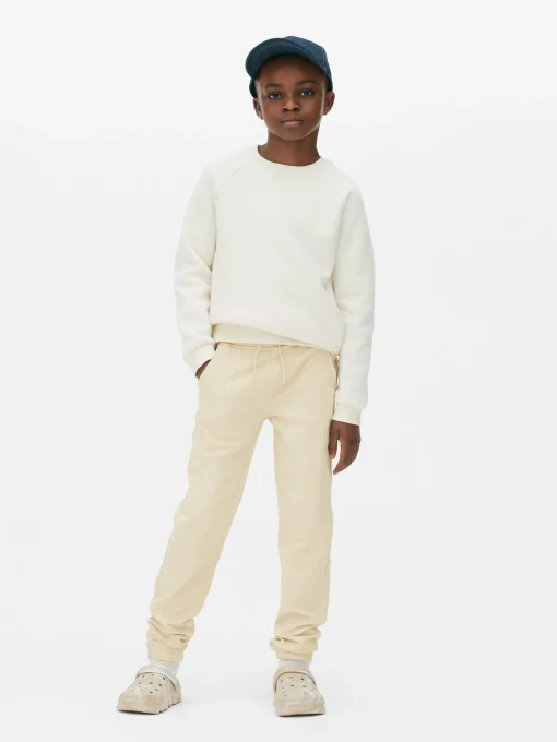 Drawstring Denim Joggers