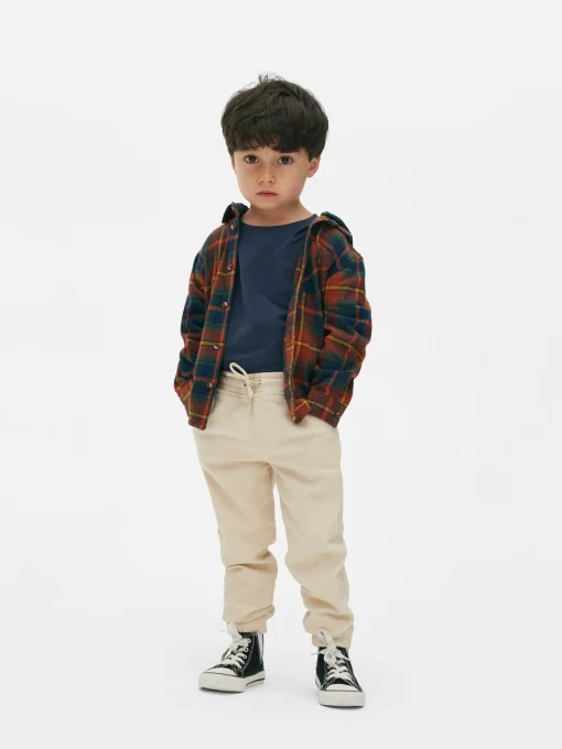 Drawstring Denim Joggers