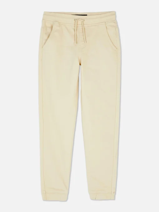 Drawstring Denim Joggers