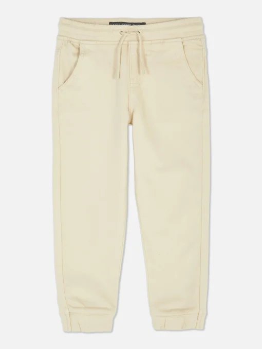 Drawstring Denim Joggers