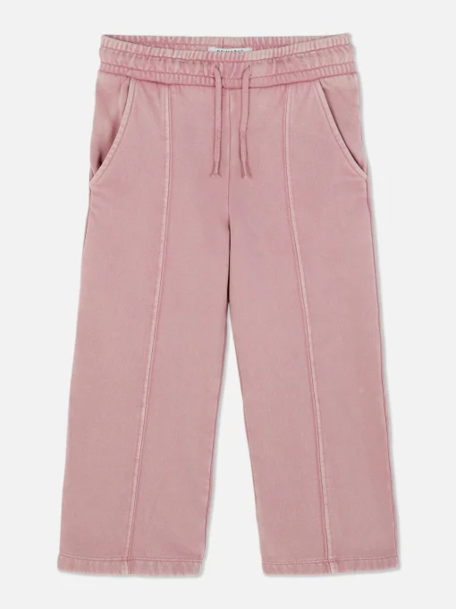 Drawstring Wide Leg Joggers