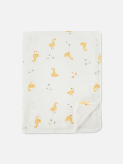 Duck Print Baby Blanket
