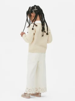 Embroidered Collar Cardigan