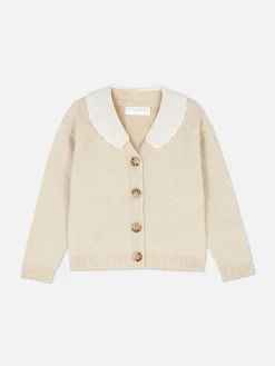 Embroidered Collar Cardigan