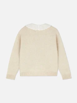 Embroidered Collar Cardigan