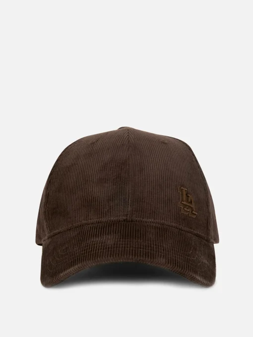 Embroidered Corduroy Baseball Cap