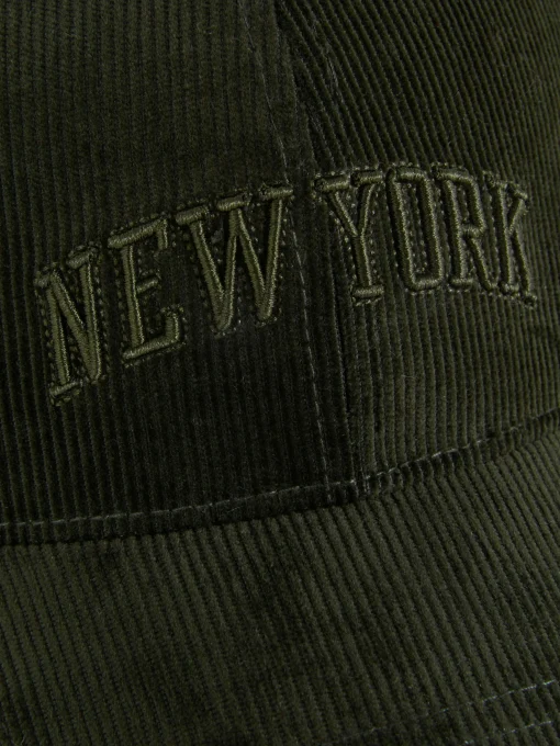Embroidered Corduroy Baseball Cap