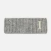 Embroidered Initial Knit Headband