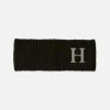 Embroidered Initial Knit Headband