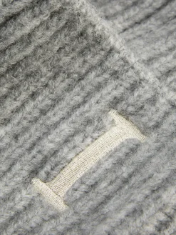 Embroidered Initial Knit Headband