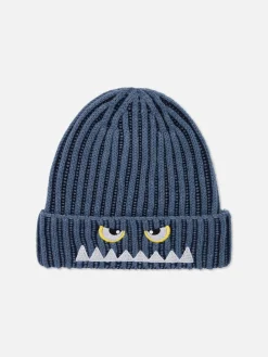 Embroidered Knit Beanie