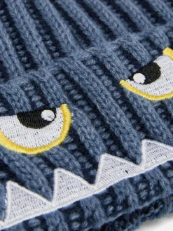 Embroidered Knit Beanie