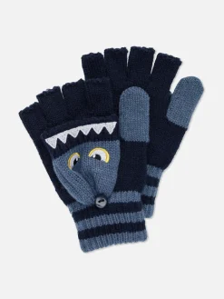 Embroidered Knit Gloves