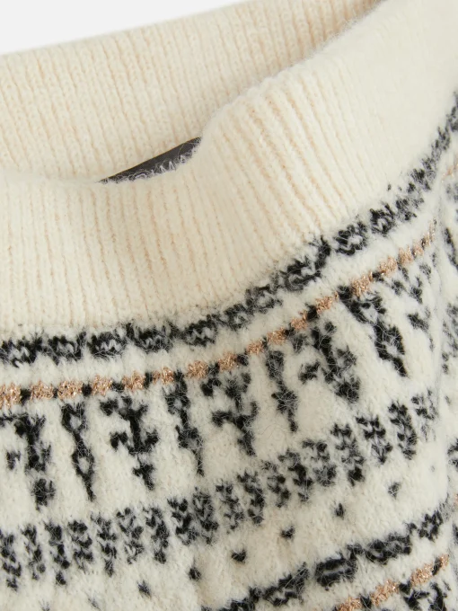 Fair Isle Knit Mini Skirt