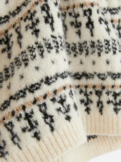 Fair Isle Knit Mini Skirt