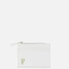 Faux Croc Initial Card Holder