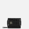 Faux Croc Initial Purse