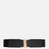 Faux Croc Stretch Belt