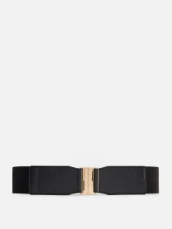 Faux Croc Stretch Belt