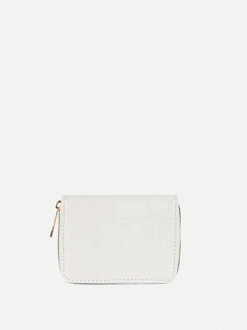 Faux Croc Zip Purse