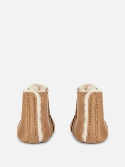 Faux Fur Baby Booties