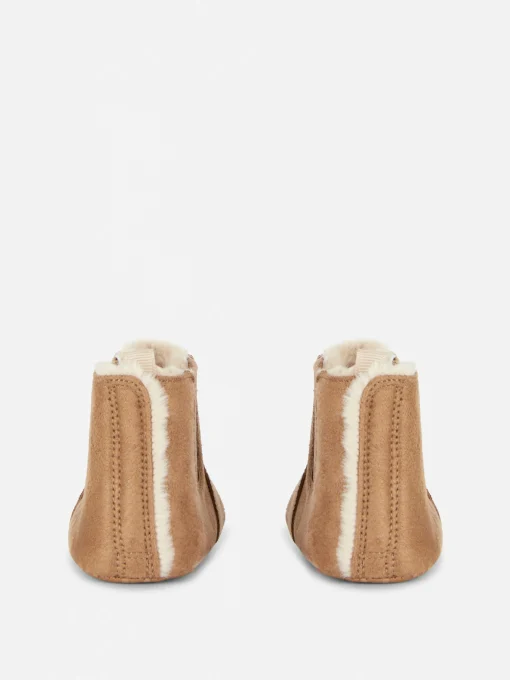 Faux Fur Baby Booties