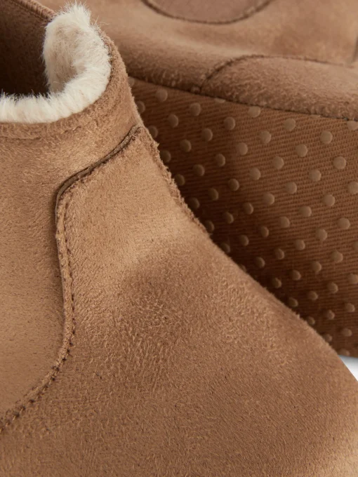 Faux Fur Baby Booties